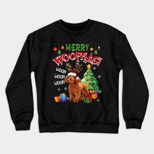 Poodle Merry Woofmas Awesome Christmas Crewneck Sweatshirt